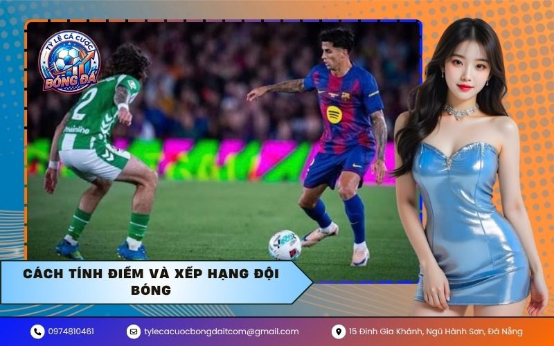 Cách tính điểm và xếp hạng đội bóng
