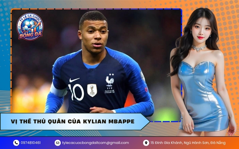 Vị thế thủ quân của Kylian Mbappe